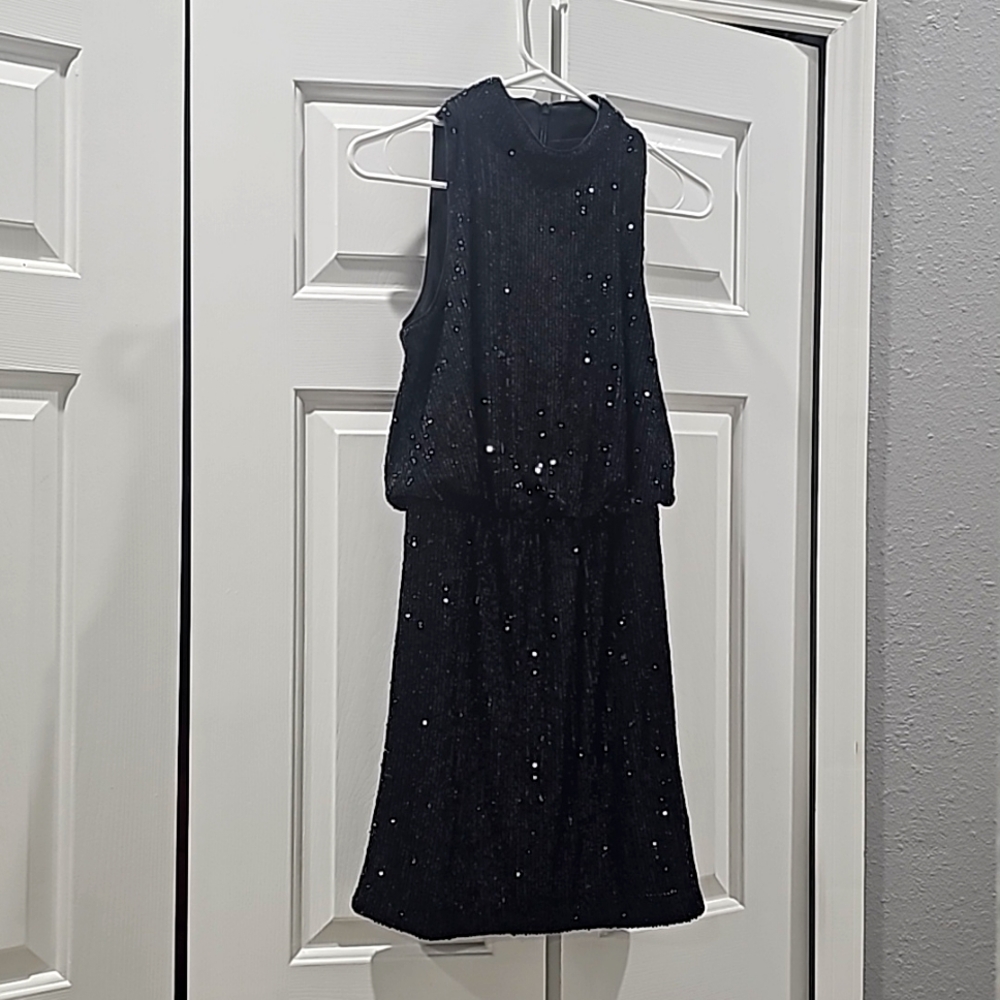 Eliza J Black Sequin Dress, 6